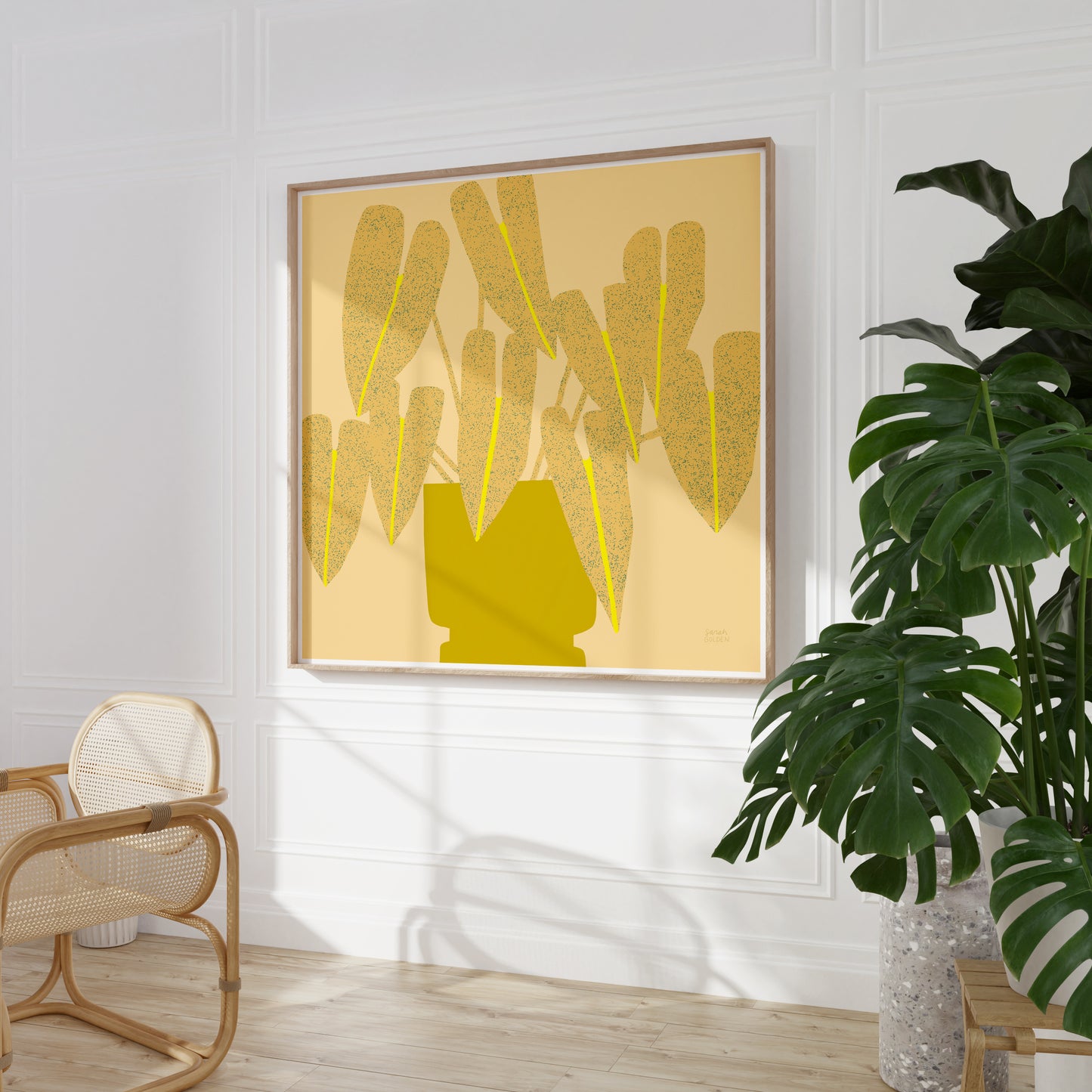 Yellow Houseplant Print