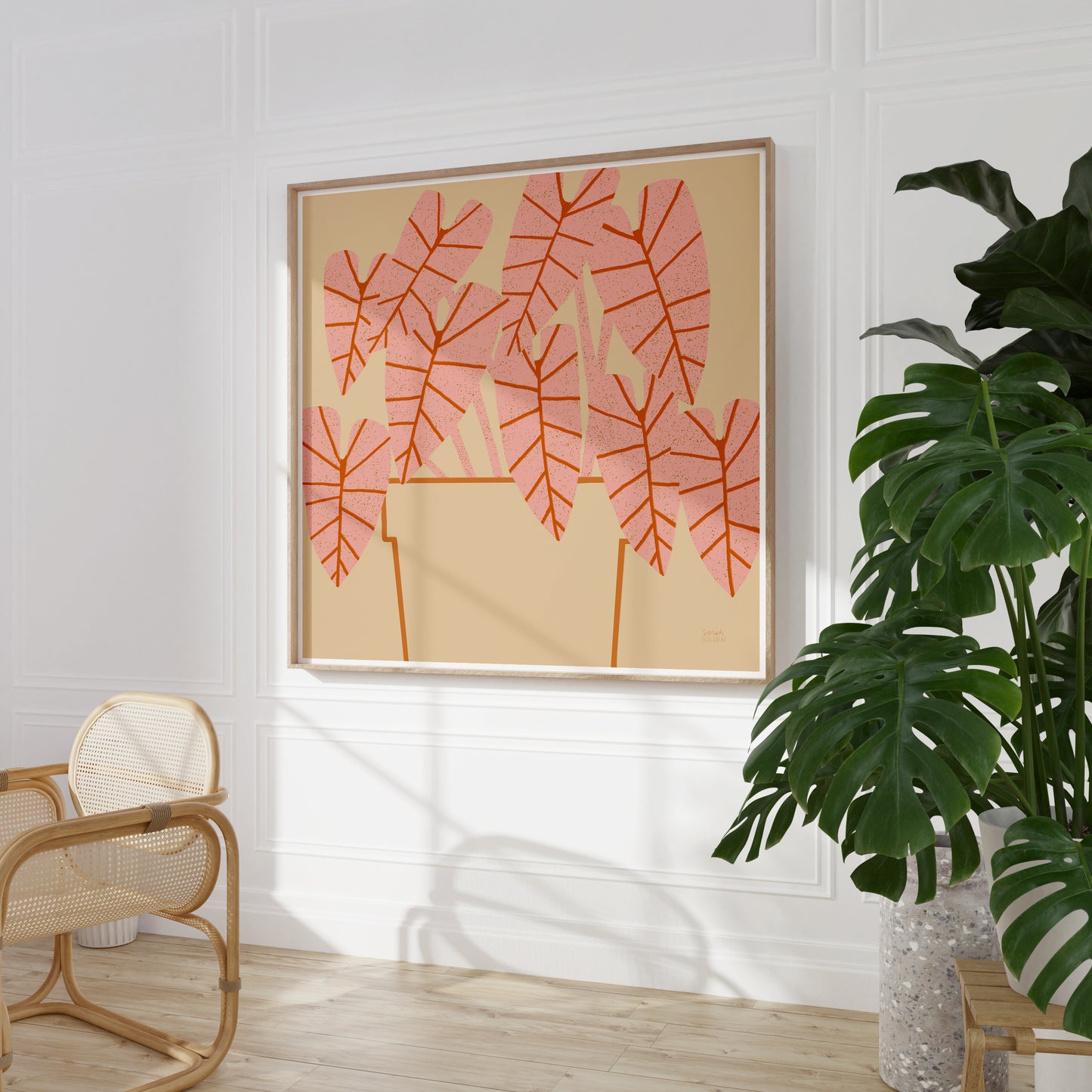 Pink Houseplant Print