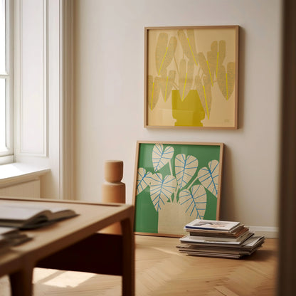 Yellow Houseplant Print