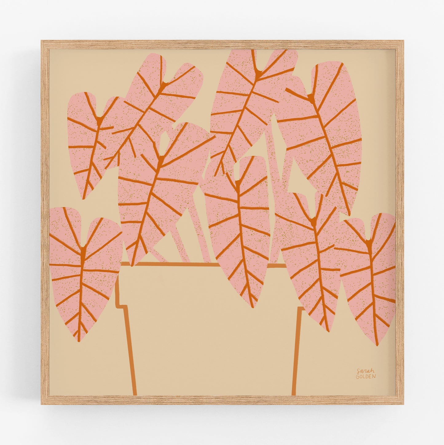 Pink Houseplant Print