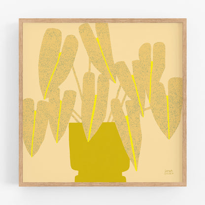Yellow Houseplant Print