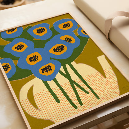 Teapot Bouquet Print