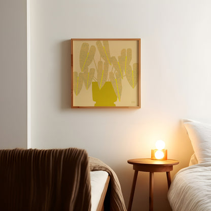 Yellow Houseplant Print